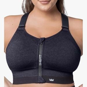 SHEFIT 4 Luxe Low Impact Womens Sports  Bra in Heather Indigo